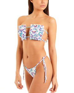 Paloma Butterfly Bikini Top - In Baby Blue