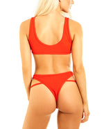 Load image into Gallery viewer, Nadia Bikini Bottoms - In Red
