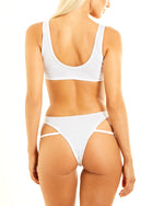 Load image into Gallery viewer, Nadia Bikini Bottoms - in White
