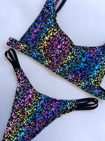 Load image into Gallery viewer, Reflective Holographic Bikini Top
