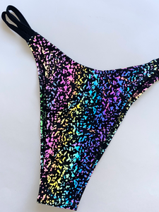 Reflective Holographic Bikini Bottoms